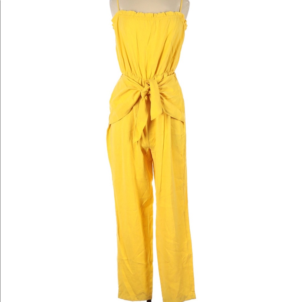 BCBGENERATION yellow jumpsuit